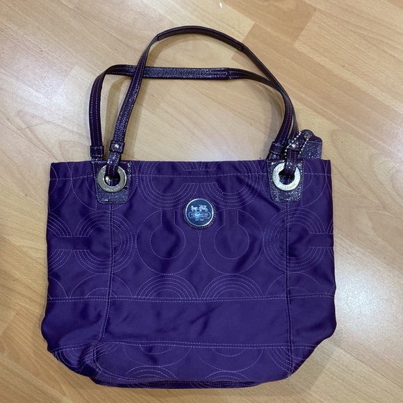 Purple Coach Purse - Picture 5 of 5